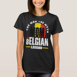 Camiseta Bélgica Bélgica Bandeira Mãe
