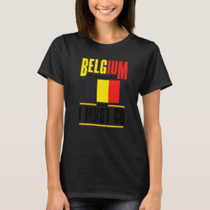 Camiseta Bélgica Bélgica Bélgica Bandeira Bélgica Chamada
