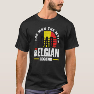 Camiseta Bélgica Bélgica Bélgica Bandeira Padre