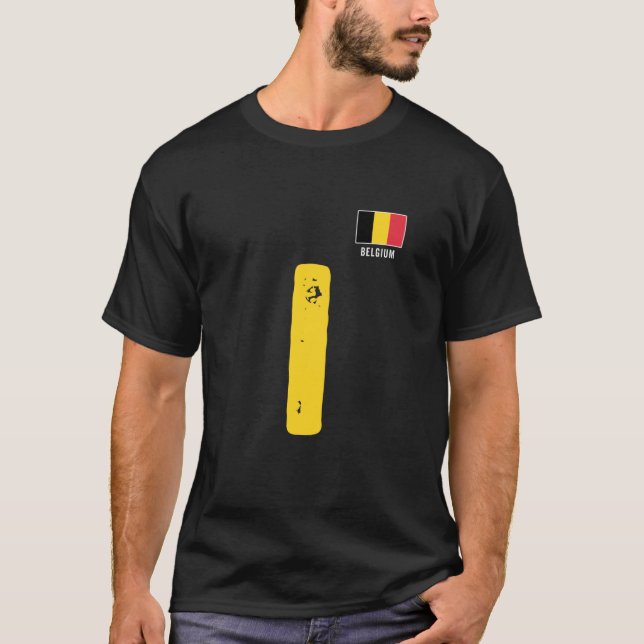 Camiseta Bélgica Carta de Sinalizador Humano I Grupo Corres (Frente)