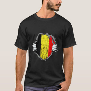 Camiseta Bélgica Chest Belga Flag Belgique Pride