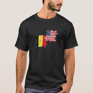 Camiseta Bélgica EUA Belga Bandeira americana