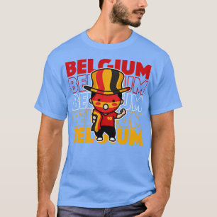 Camiseta Bélgica Fan Kawaii Cute Supporter Belga