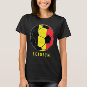 Camiseta Bélgica Futebol Bandeira Nacional da Bélgica Fã de