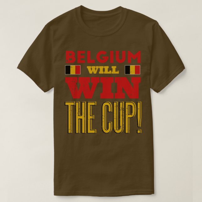 Camiseta Bélgica ganhará a Copa (Frente do Design)