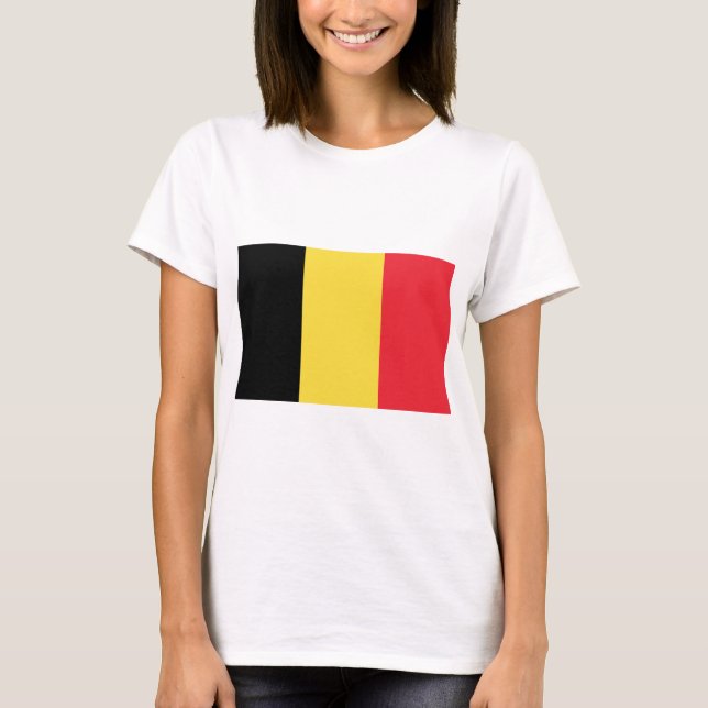 Camiseta Belgien - Belgique - België - Bélgica Flag (Frente)