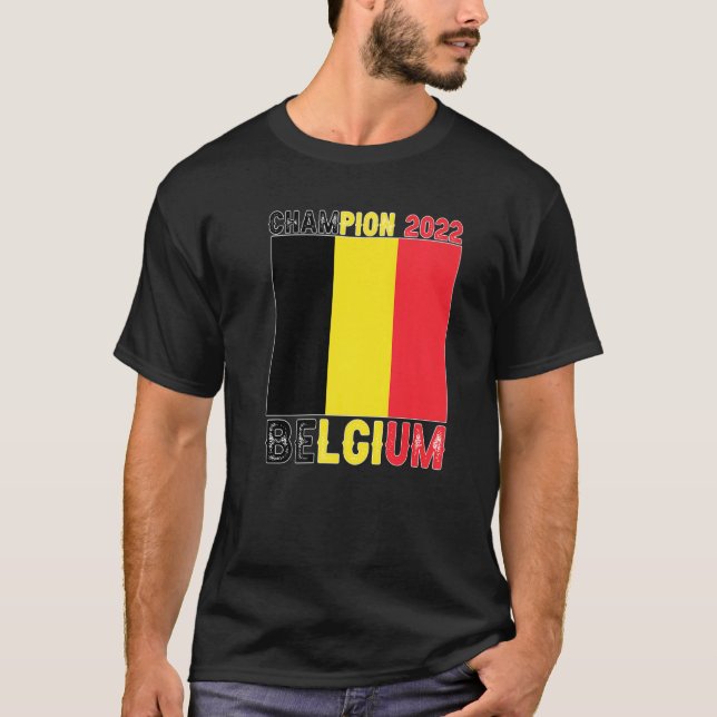 Camiseta Belgium Champion Belgium Soccer Fan  2022 (Frente)