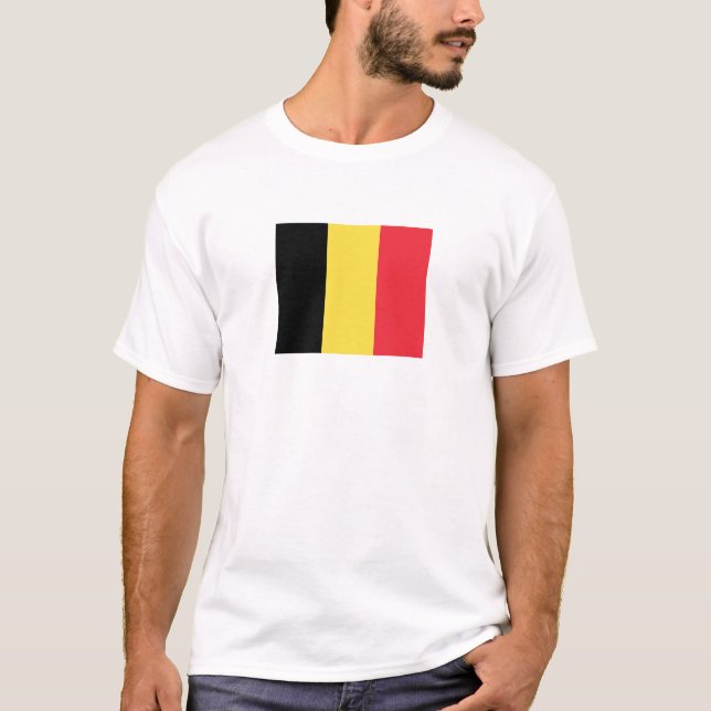 Camiseta Belgium Flag T-Shirt, Patriotic T-Shirts, (Frente)