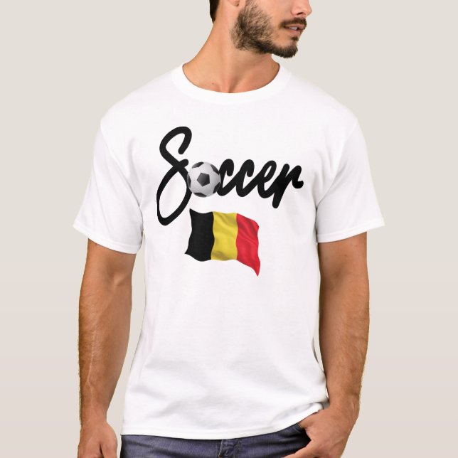 Camiseta Belgium Soccer - Belgian Flag (Frente)