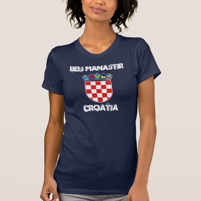 Camiseta Beli Manastir, Croácia com casaco de armas (Frente)