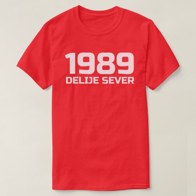Camiseta Beli Tekst Delije Sever 1989 (Frente do Design)