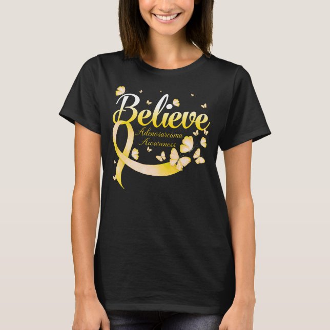 Camiseta Believe ADENOSARCOMA Butterfly (Frente)