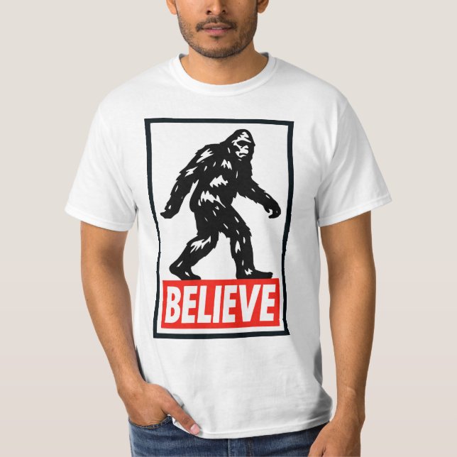 Camiseta Believe - Bigfoot Sasquatch  (Frente)