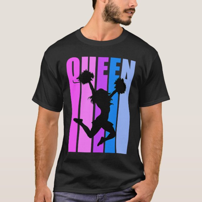 Camiseta Believe Cheerleading Queen Cheer Girl Cheerleader  (Frente)
