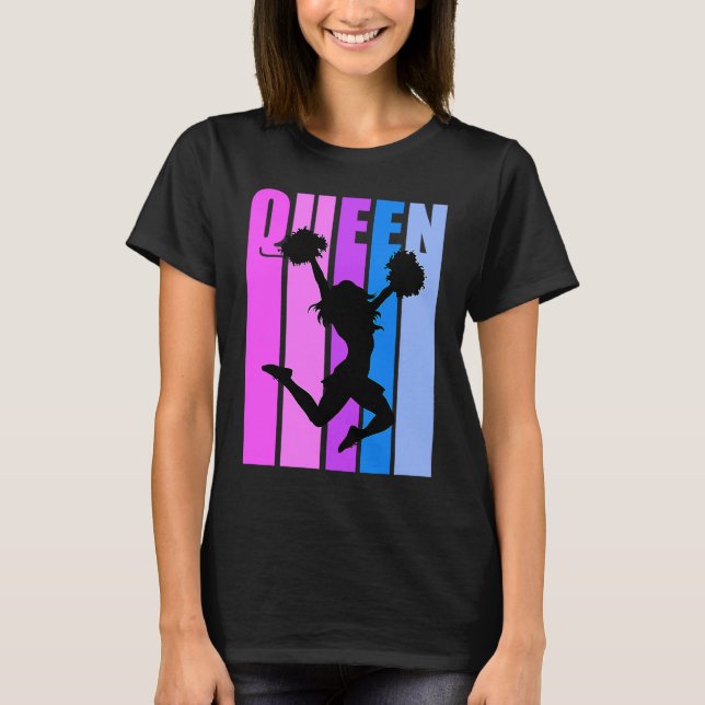 Camiseta Believe Cheerleading Queen Cheer Girl Cheerleader  (Frente)