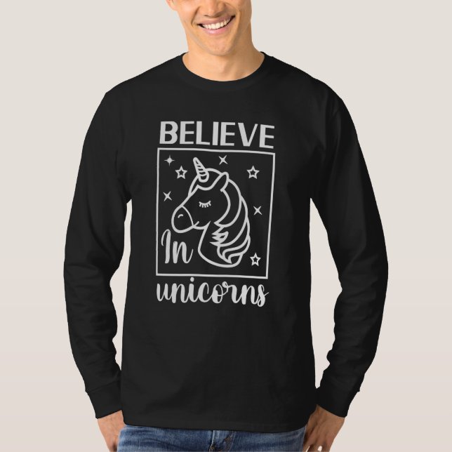 Camiseta Believe In Unicorns (Frente)