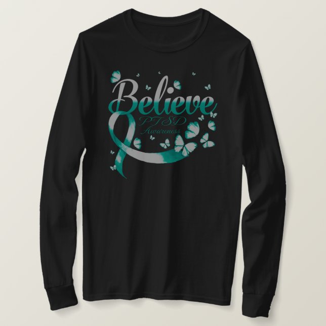 Camiseta Believe PTSD Butterfly (Frente do Design)