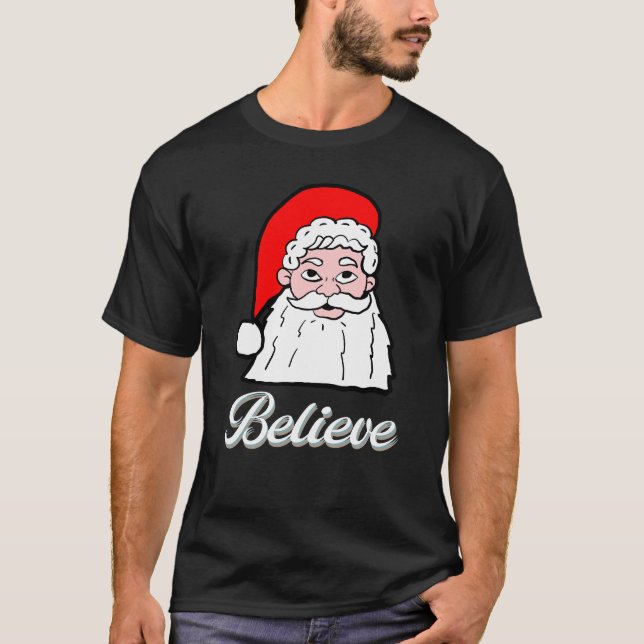 Camiseta Believe Santa (Frente)