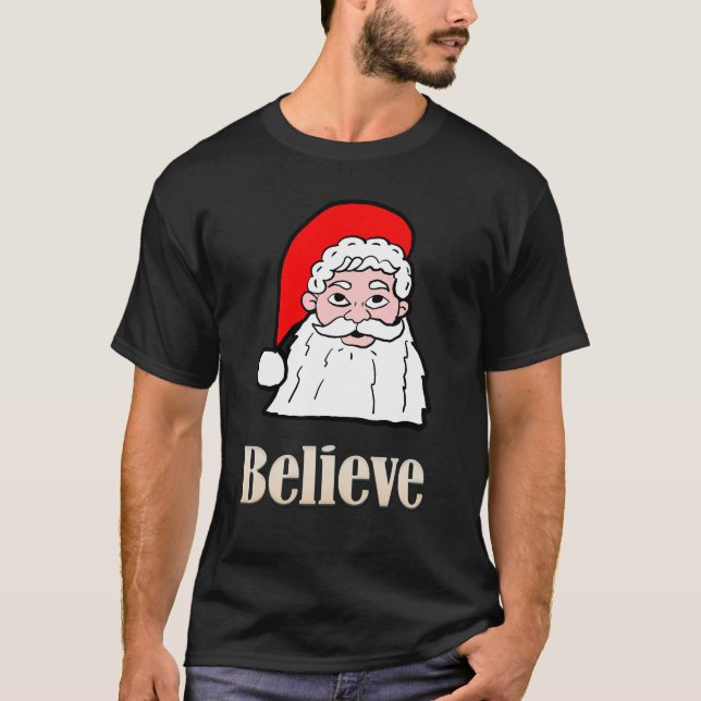 Camiseta Believe Santa (Frente)