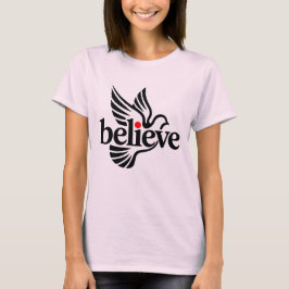 Camiseta Believe taube