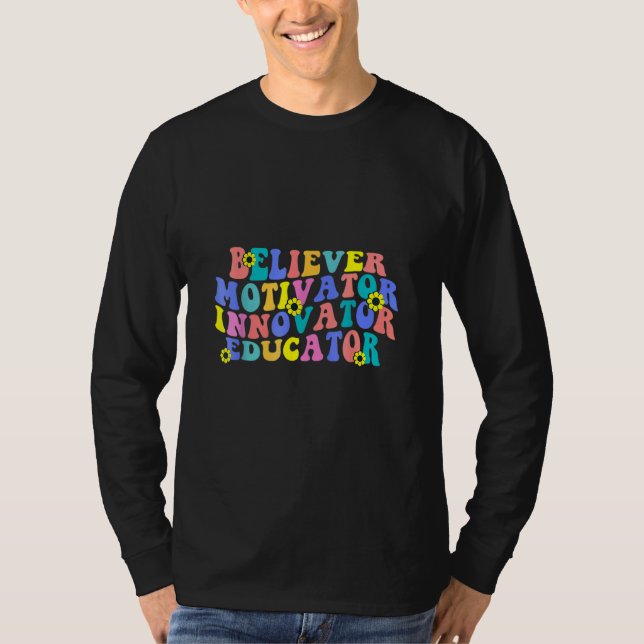 Camiseta Believer Motivator Innovator Educator School (Frente)