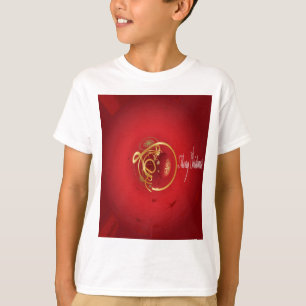 Camiseta Beliscos de Natal Vermelho têm um belo dia