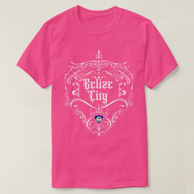 Camiseta Belize City Vintage design 1 (Frente do Design)
