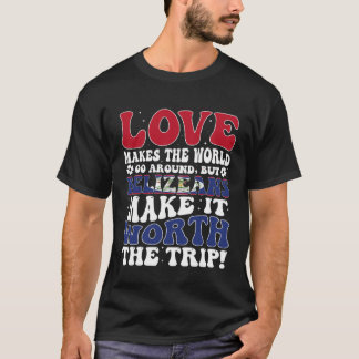 Camiseta Belize Flag Men & Women Cute Til Belizeans