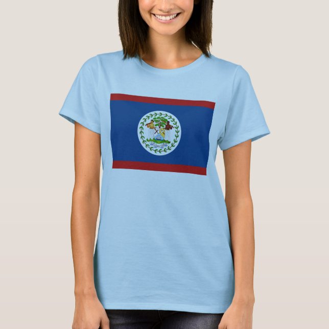 Camiseta Belize Flag x Map T-Shirt (Frente)