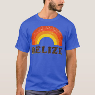 Camiseta Belize Retro Vintage Vacinação Arco-Íris Souvenir