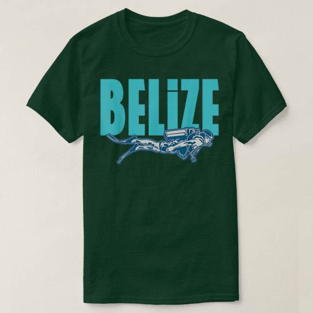 Camiseta Belize Scuba Merging T Shirt Classic TSirt (Frente do Design)