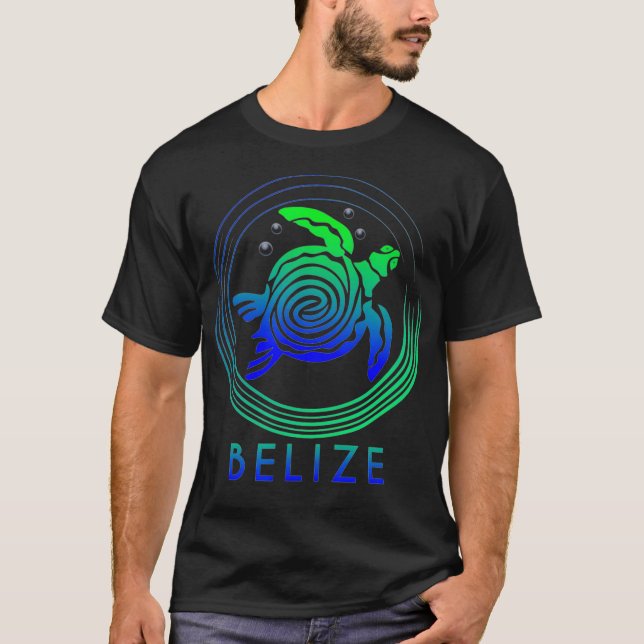 Camiseta Belize Tribal Belize Tartaruga (Frente)