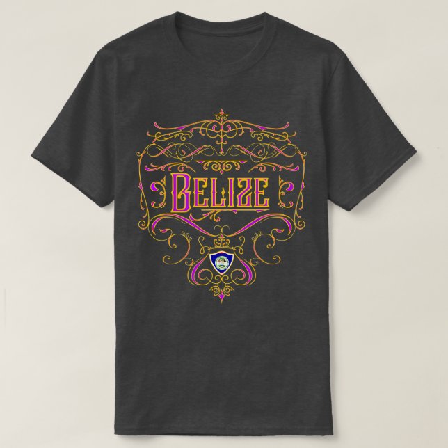 Camiseta Belize Vintage design (Frente do Design)