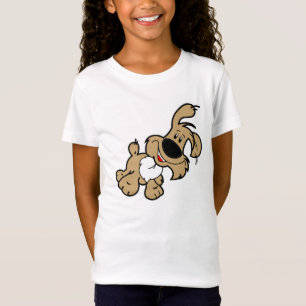 Camiseta Bella bonito do cão/meninas coube o t-shirt da