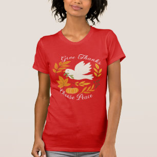 Camiseta Bella+Canvas 'Agradeça, Escolha a Paz'
