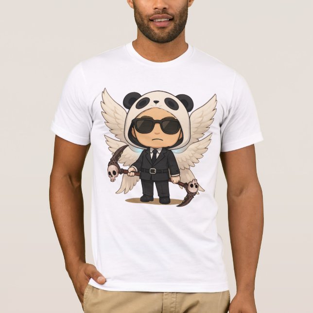 Camiseta Bella+Canvas Anjo Sombrio do Equilíbrio (Frente)