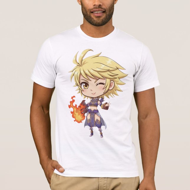 Camiseta Bella+Canvas Anunciante Chibi [F] (Frente)