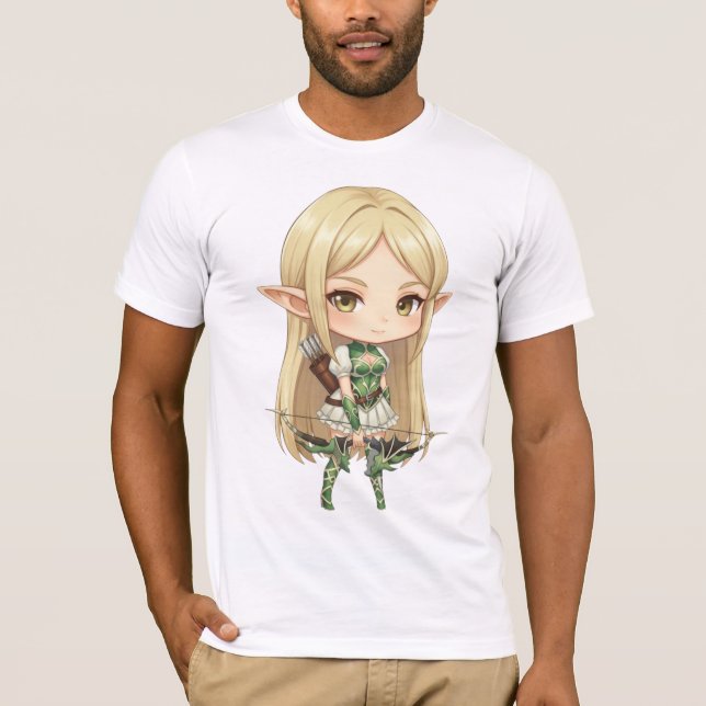 Camiseta Bella+Canvas Atirador Chibi [F] (Frente)