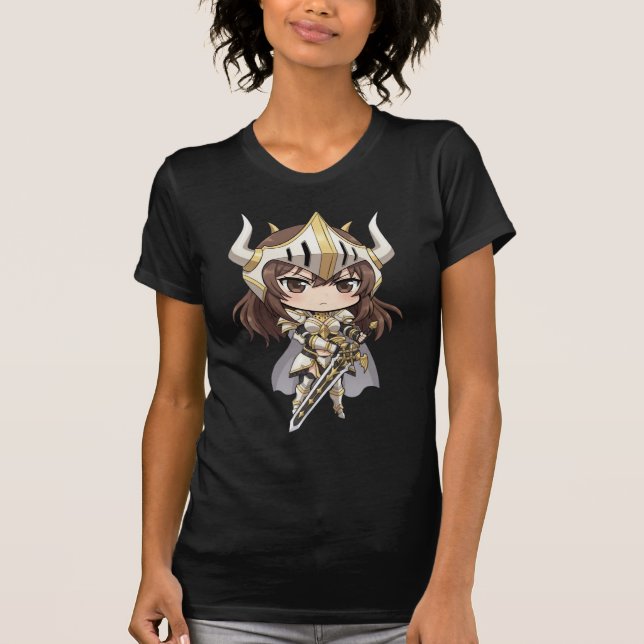 Camiseta Bella+Canvas Cavaleiro Chibi [F] (Frente)