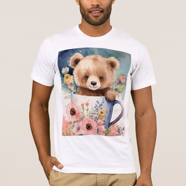 Camiseta Bella+Canvas com três misturas, branco, L (Frente)