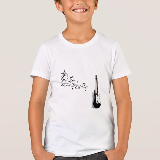 Camiseta Bella+Canvas Crew, Amarelo Neon Guitarra