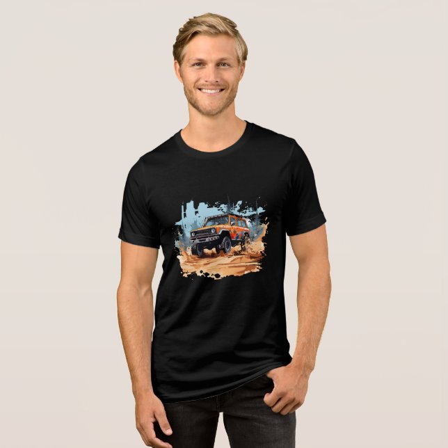 Camiseta Bella+Canvas de três blendas (Frente Completa)