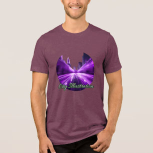 Camiseta Bella+Canvas em três blendas, triplo pret