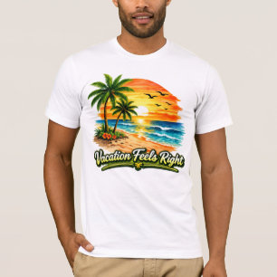 Camiseta Bella Canvas EUA Sente-se Bem em Férias