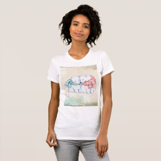 Camiseta Bella Canvas Fine Jersey, mulher do urso polar