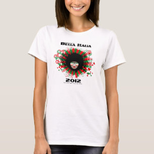 Camiseta Bella Italia 2012 com manga longa Tee com nomes na