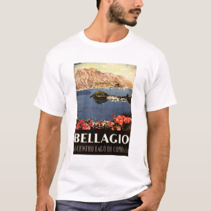 Camiseta BELLAGIO Lake Como ITÁLIA Anúncio cenográfico i