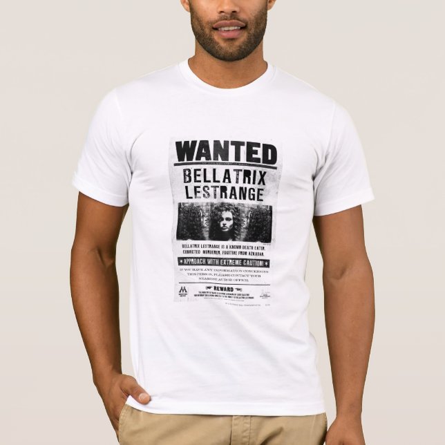 Camiseta Bellatrix - Poster Procurado (Frente)