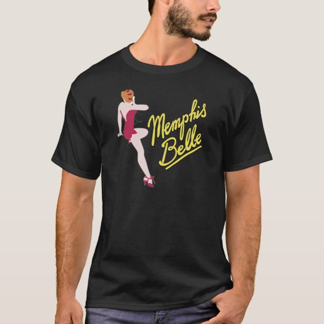 Camiseta Belle de Memphis da fortaleza do vôo B-17 (Frente)