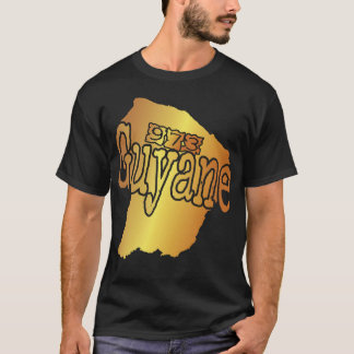 Camiseta Belle idee cadeau souvenir carte de la Guyane 973